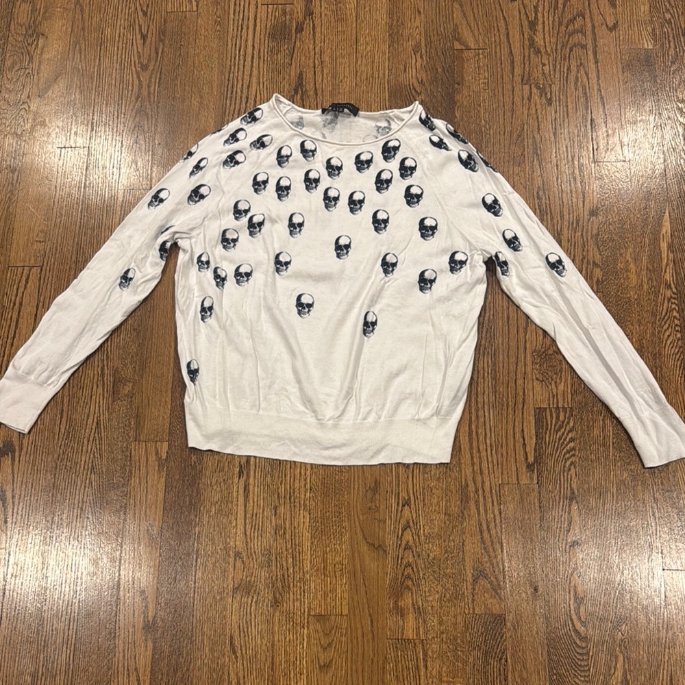 Skull Fade Cashmere Blend Sweater - Ladies - 360 Cashmere